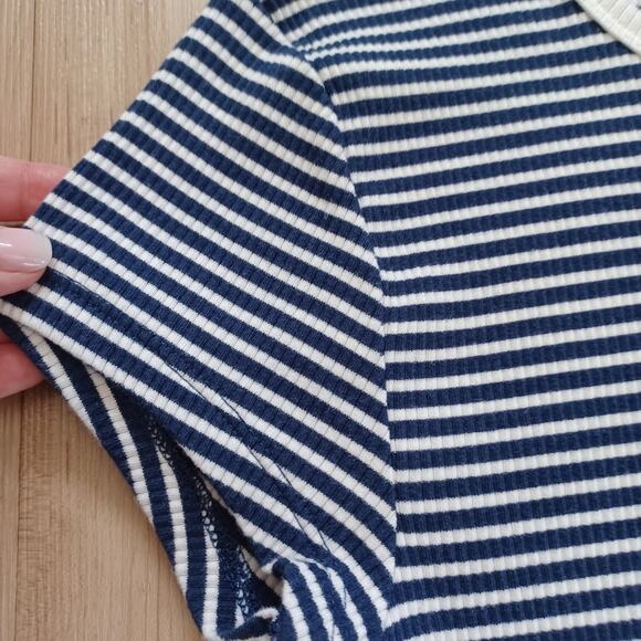 J. Crew Slim Fit Scoop Neck Ribbed Tops Bundle Pink Navy M NWOT - Picture 8 of 11